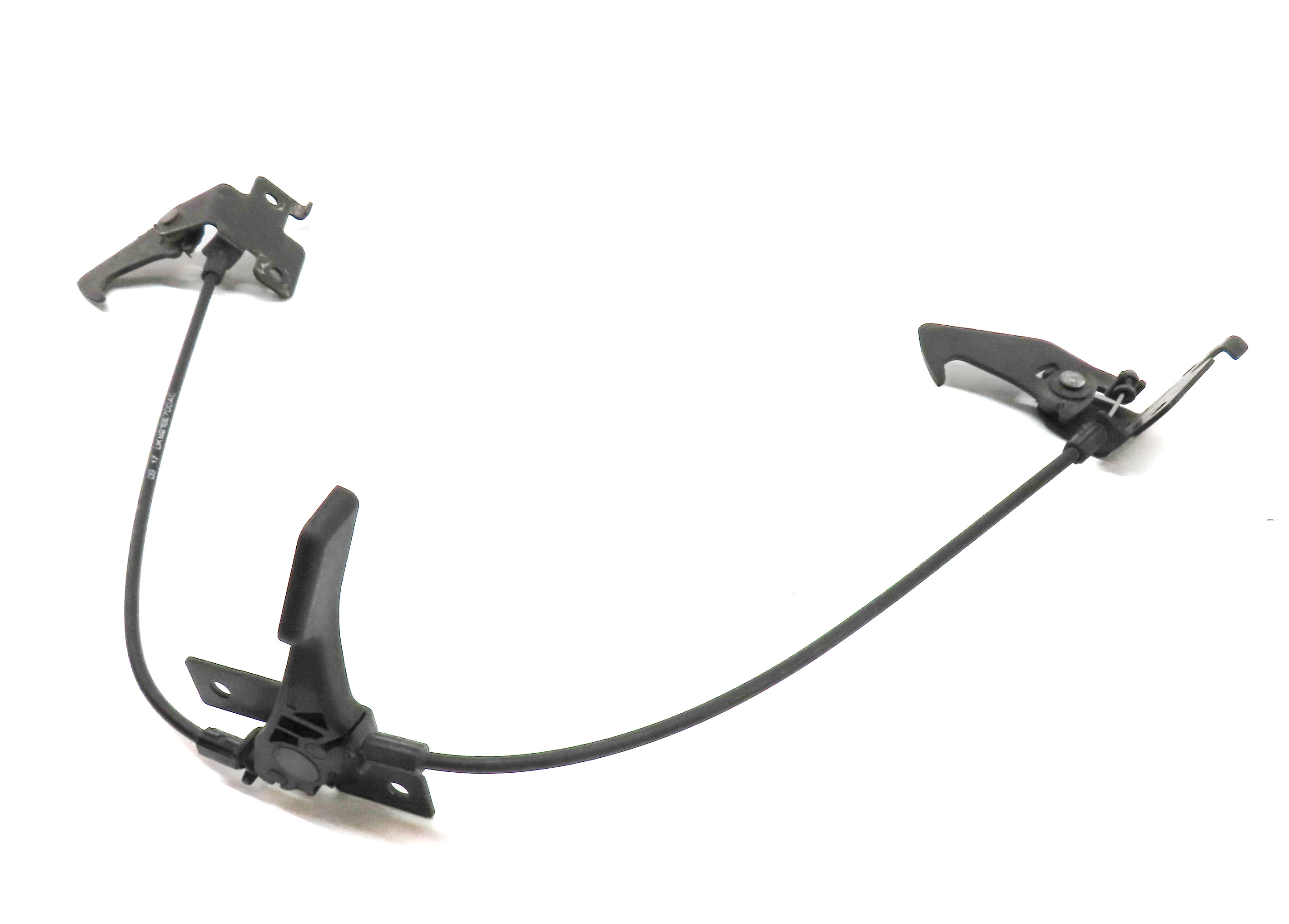 2016 RANGE ROVER SPORT (L494) FRONT HOOD LID SAFETY CATCH RELEASE HOOK LATCH SET — exact item pictured